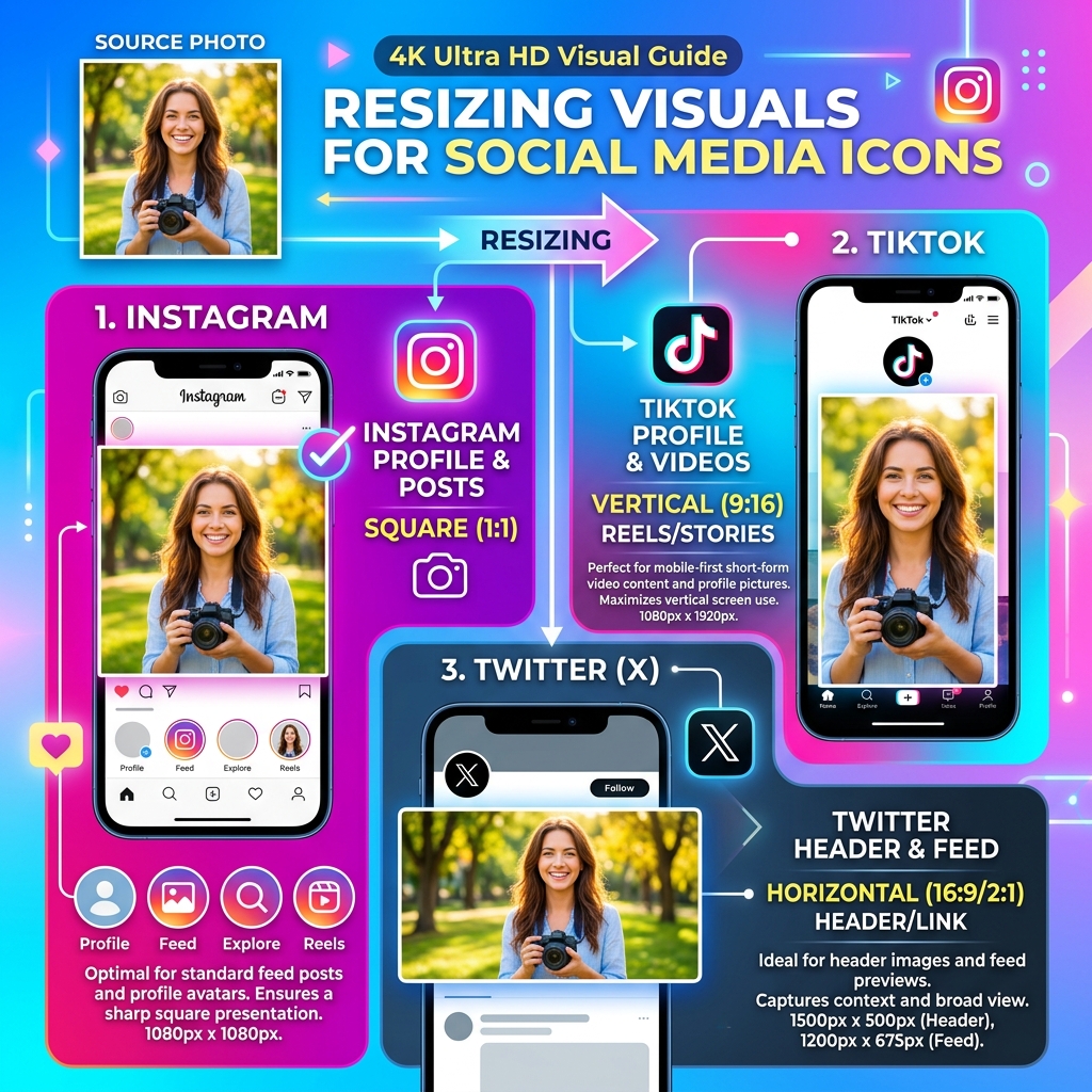 How to resize for social media
